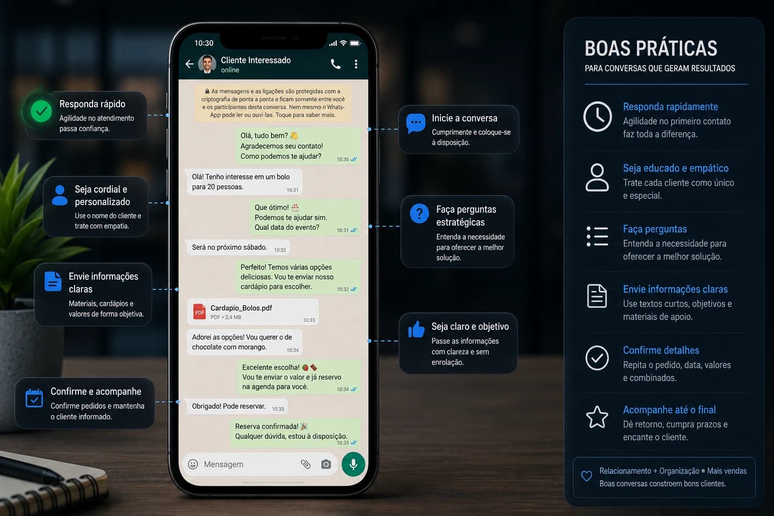 Como conversar com cliente no WhatsApp de forma correta